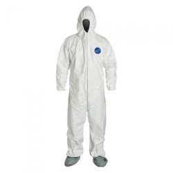 OVEROL DUPONT TYVEK CCAPUCHA ELASTICO Y BOTAS TM