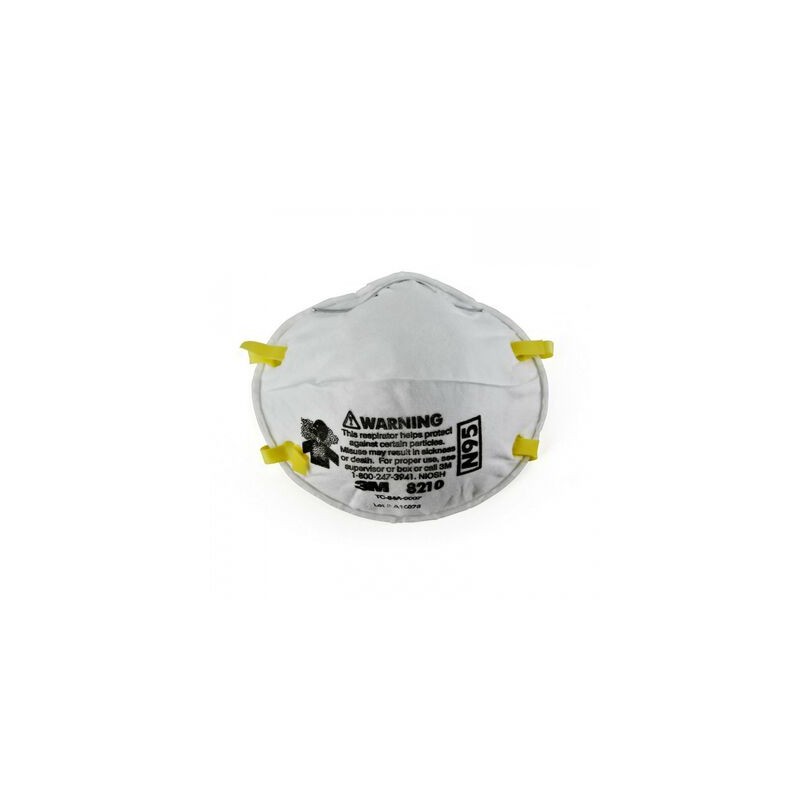 Respirador 3m 8210 N95 Desechable Blanco PPolvos y Particulas sin Aceite