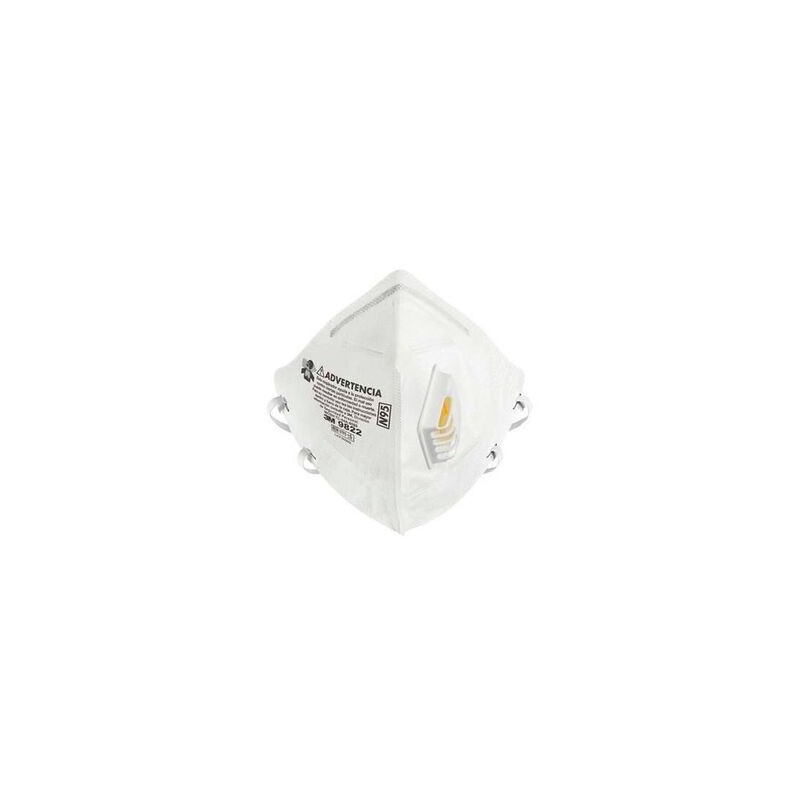 Respirador Desechable 3m 9822 de Polipropileno Blanco Valvula Cool Flow Tamano Estandar