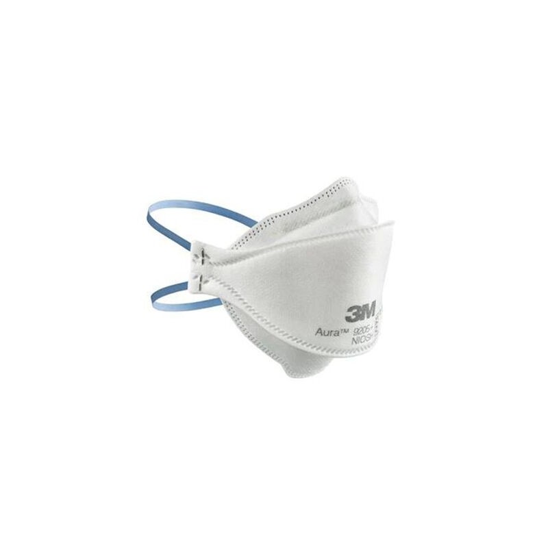 Respirador 3m Aura 9205 N95 de Polipropileno Blanco contra Material Particulado