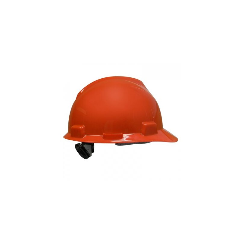 Casco Tipo Cachucha Msa V-Gard Naranja Suspension Fas-Trac