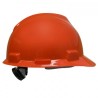 Casco Tipo Cachucha Msa V-Gard Naranja Suspension Fas-Trac