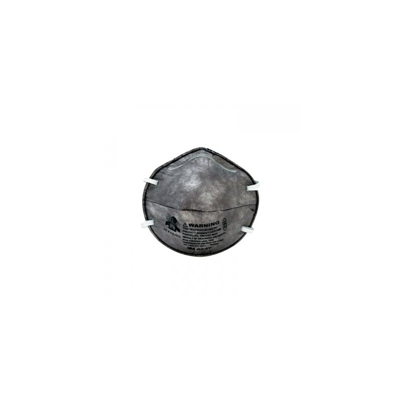 Respirador 3m 8247 R95 Desechable Gris PPolvos Neblina y Vapores Organicos Estilo Taza