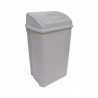 CESTO PARA BASURA SABLON 8764GR GRIS TAPA TIPO BALANCIN CENTRAL CAPACIDAD 42 L