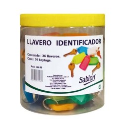 BOTE SABLON CON 36 LLAVEROS P/IDENTIFICACION