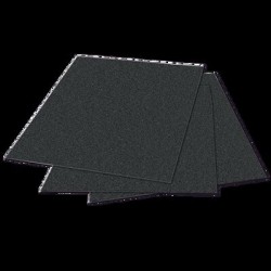 HOJA DE LIJA AUSTROMEX 1801 DE AGUA COLOR NEGRO GRANO 60 CON RESPALDO DE PAPEL IMPERMEABLE TIPO HOJAS LIJA DIMENSION 230 X 279 E