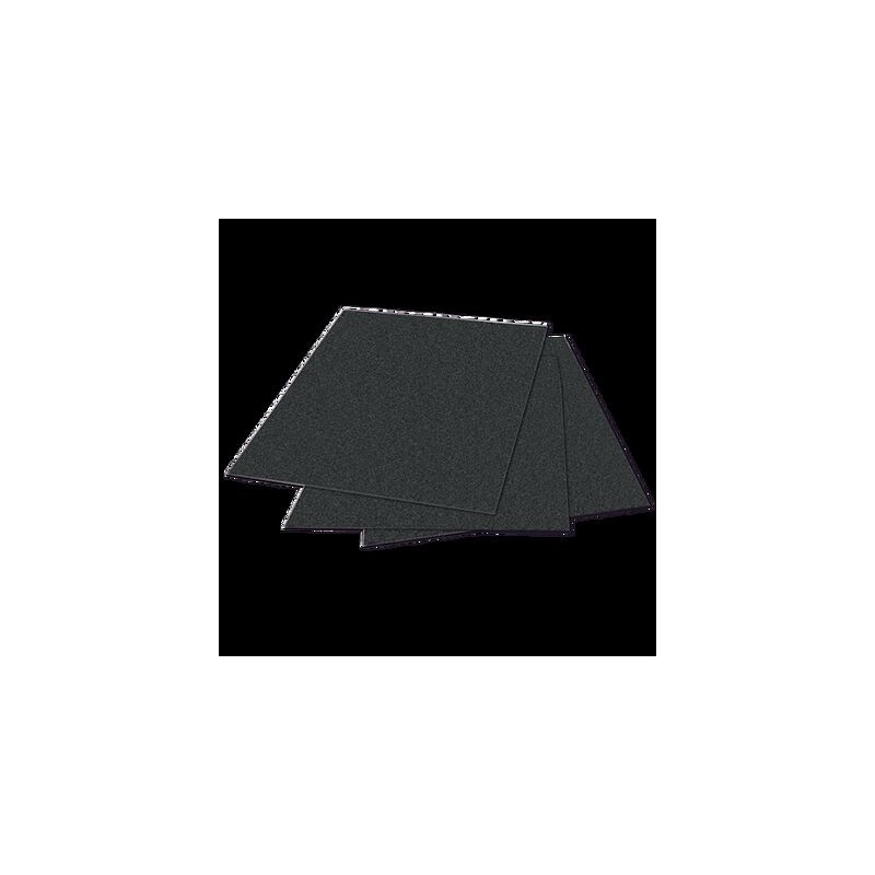 HOJA DE LIJA AUSTROMEX 1801 DE AGUA COLOR NEGRO GRANO 60 CON RESPALDO DE PAPEL IMPERMEABLE TIPO HOJAS LIJA DIMENSION 230 X 279 E