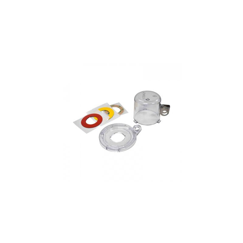 BLOQUEO BRADY P/BOTON PULSADOR DE POLICARBONATO TRANSPARENTE 2.2 X 2.9 X 2.9 IN