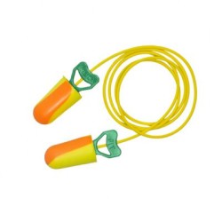 Tapon Auditivo Final Fit Safety Pinch Fit de Base Organica Biodegradable AmarilloNaranja CVastago CCordon Nrr 32 Db PUso Prolong