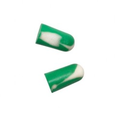 Tapon Auditivo Final Fit Safety Biosoft de Base Organica Biodegradable VerdeBlanco SCordon Nrr 32 Db Desechable en Bolsita