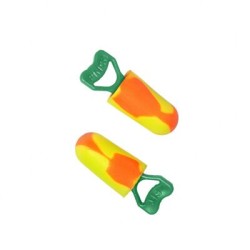 Tapon Auditivo Final Fit Safety Pinch Fit de Base Organica Biodegradable AmarilloNaranja CVastago SCordon Nrr 32 Db PUso Prolong