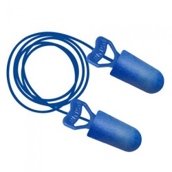 Tapon Auditivo Final Fit Safety Pinch Fit Detectable de Base Organica Biodegradable Azul CVastago CCordon Nrr 32 Db PUso Prolong