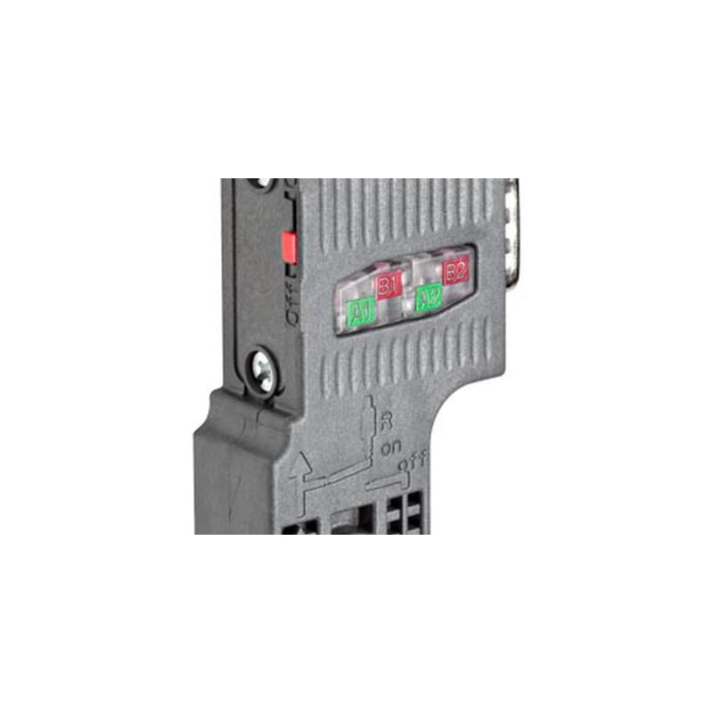 CONECTOR SIEMENS 6ES79720BA520XA0 PARA PROFIBUS HASTA 12 MBITSS SALIDA DE CABLE A 90 GRADOS  CONEXIÓN POR PERFORACIÓN DEL AISLAM
