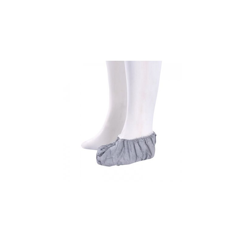 CUBRE BOTA DUPONT TYVEK ANTIDERRAPANTE GRIS CON ELASTICO 5 IN ALTURA