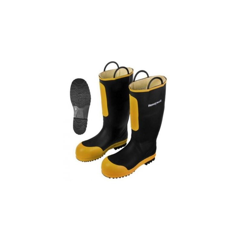 BOTA PARA BOMBERO HONEYWELL RANGER 1500 DE CAUCHO NEGRO