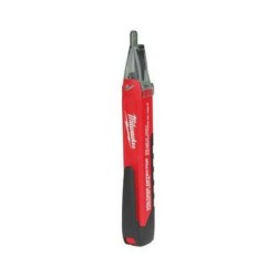 DETECTOR MILWAUKEE 220220 DE VOLTAJE TIPO PLUMA CON LUZ USO CON BATERIAS AA