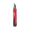 DETECTOR MILWAUKEE 220220 DE VOLTAJE TIPO PLUMA CON LUZ USO CON BATERIAS AA